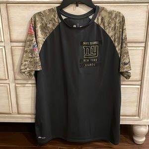 NFL salute to service giants dri fit t shirt